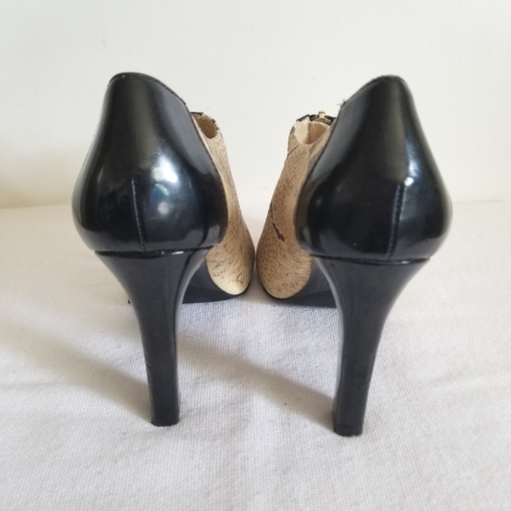 Michael Kors Reptile Patent Open Toe Bootie - Picture 4 of 9